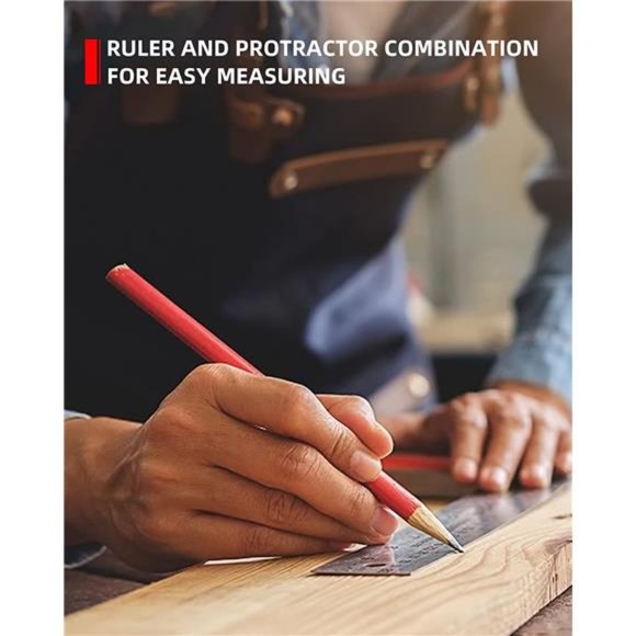 2 in 1 Digital Protractor, 7Inch / 200mm Stainless Steel Digital Angle Ruler - Picture 4 of 6